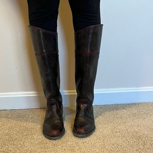 Frye Burgundy Riding Boot - size 8